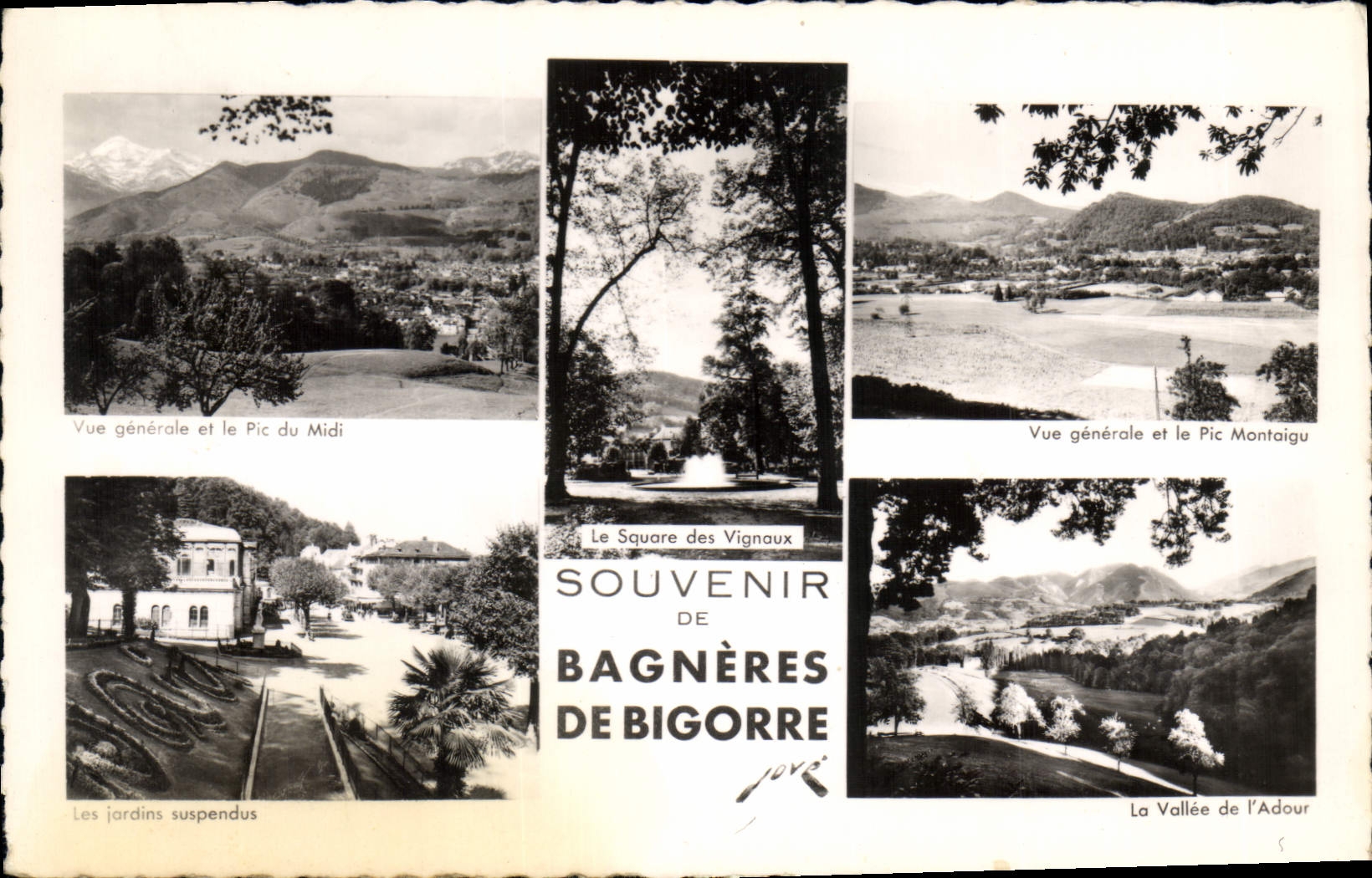 CPA Souvenir de Bagneres de Bigorre