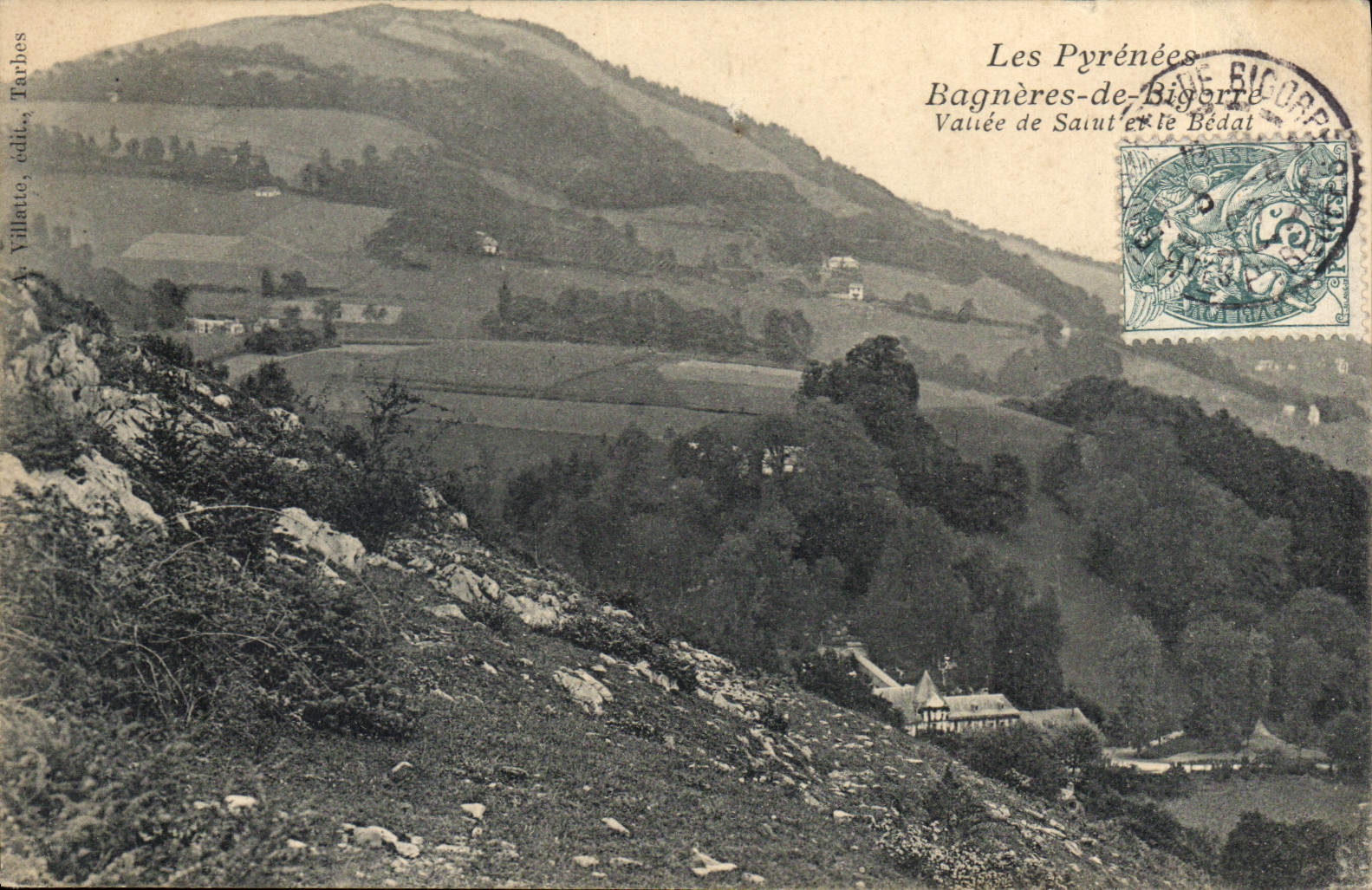 CPA Les Pyrenees Bagneres de Bigorre Vallee de Saint et le Bedat
