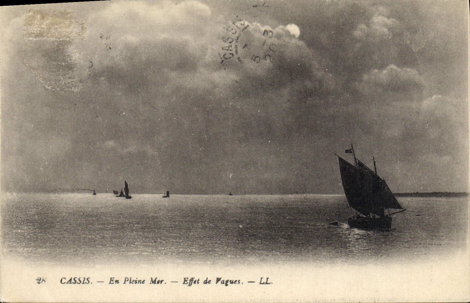 CPA Cassis En Plein Mer Effet de Vagues