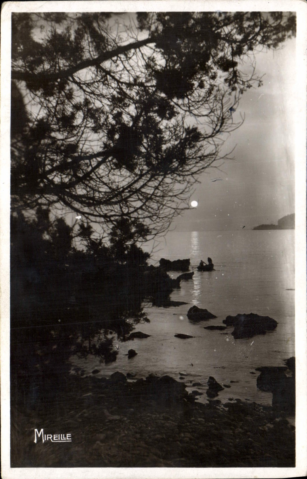 CPA Cassis sur Mer Coucher du Soleil vu de la propriete du Revestel