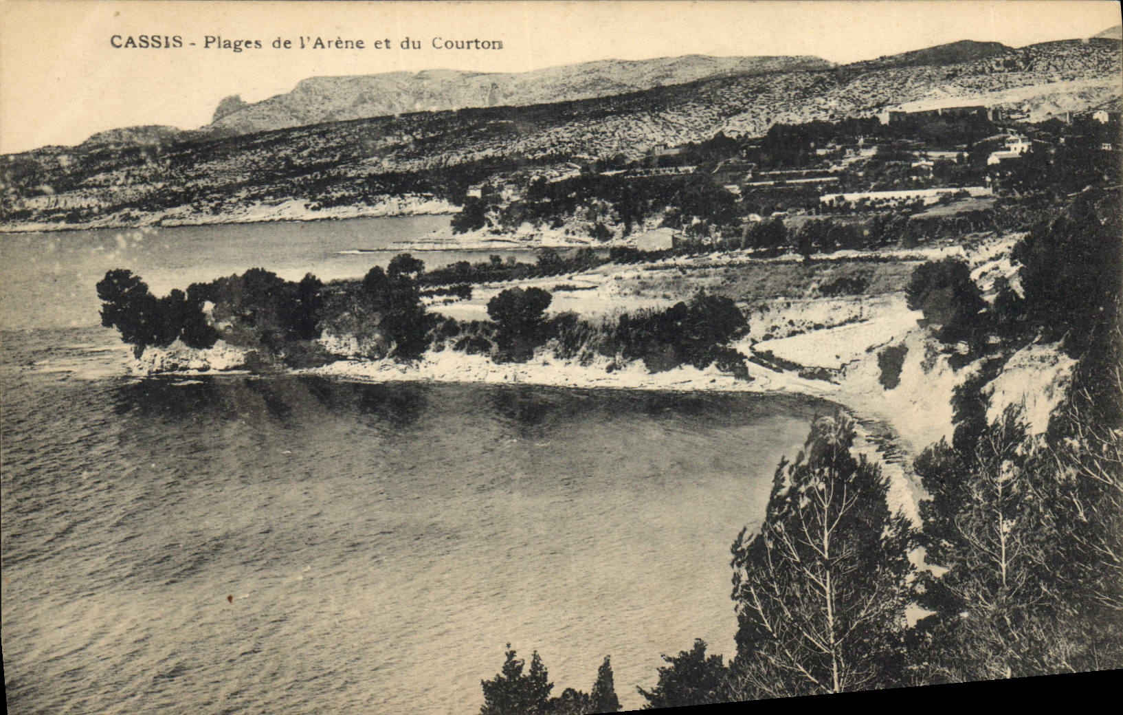 CPA Cassis Plage de l'Arene et du Courton
