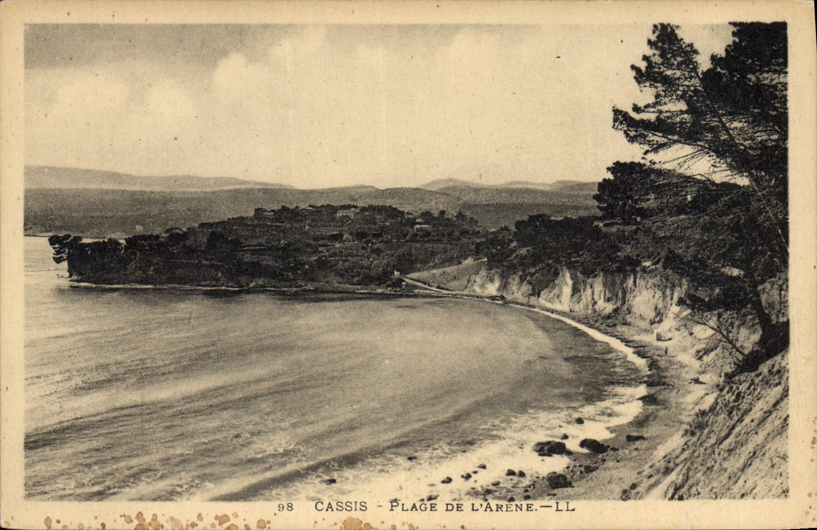 CPA Cassis Plage de l'Arene