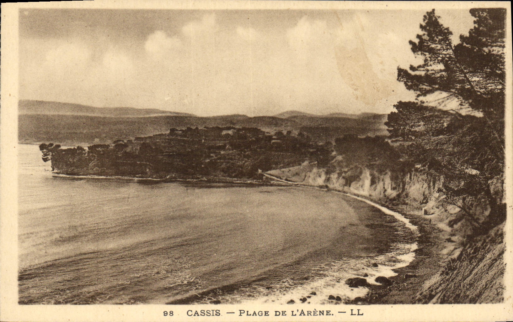 CPA Cassis Plage de l'Arene