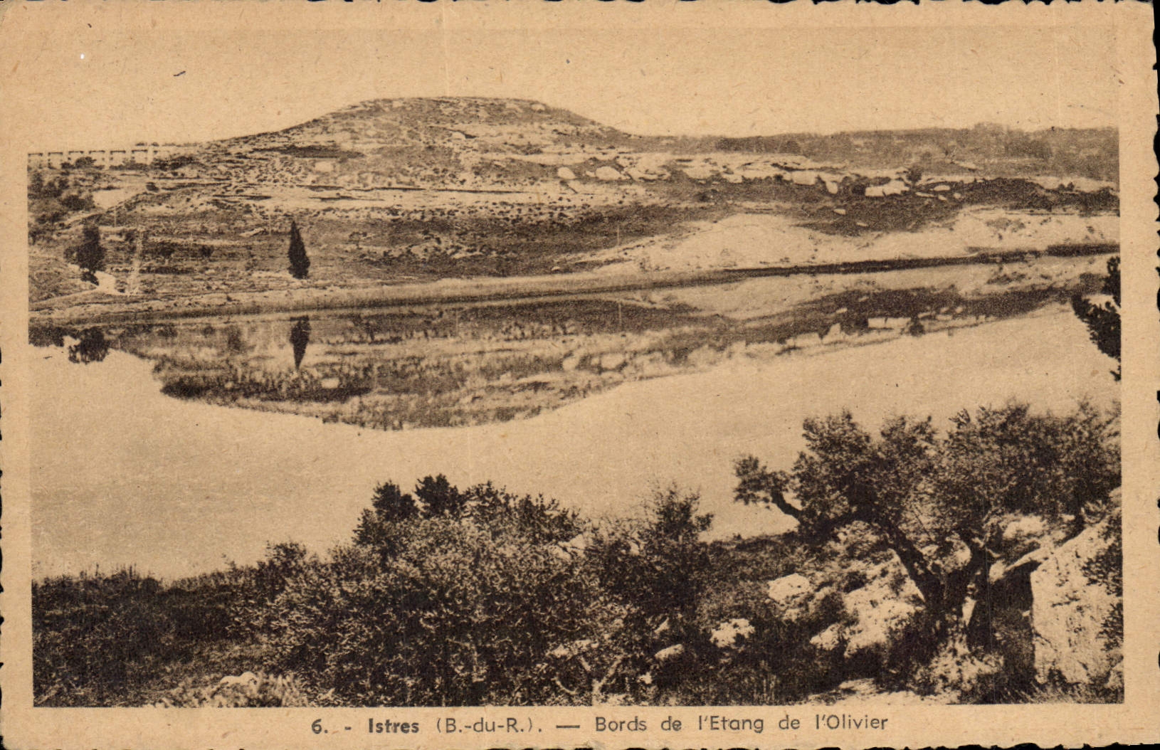 CPA Istres (B du R) Bords de L'Etang de l'Olivier