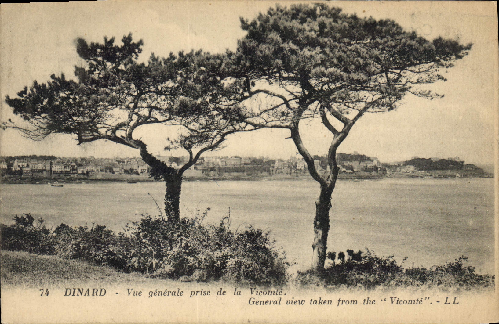 CPA Dinard Vue generale prise de la Vicomte