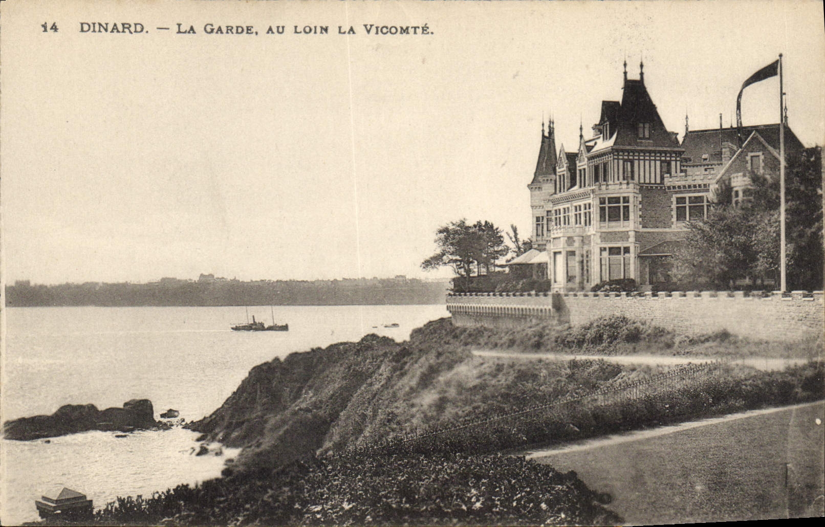 CPA Dinard La Garde au Loin la Vicomte