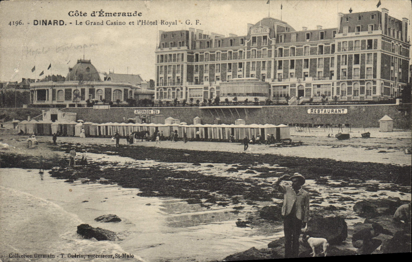 CPA Cote d'Emeraude Dinard Le Grand Casino et l'Hotel Royal