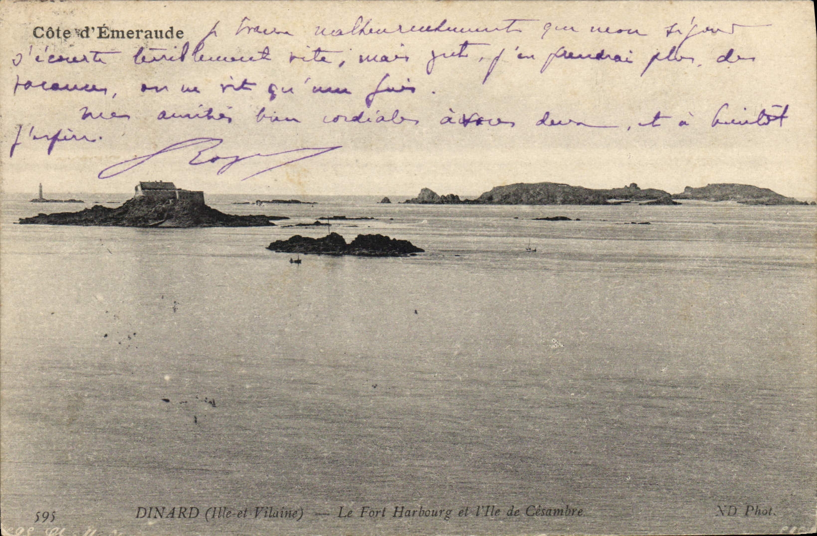 CPA Cote d'Emeraude Dinard (Hte et Vilaine) Le Ford Harbourg