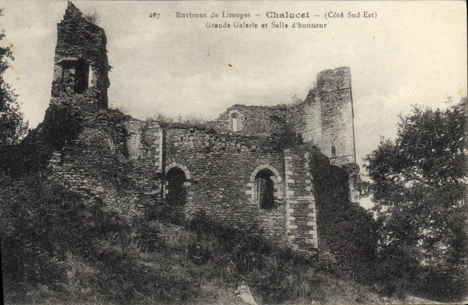 CPA Environs de Limoges Chalucet (Cote Sud Est) Grande galerie et salle d'honneur
