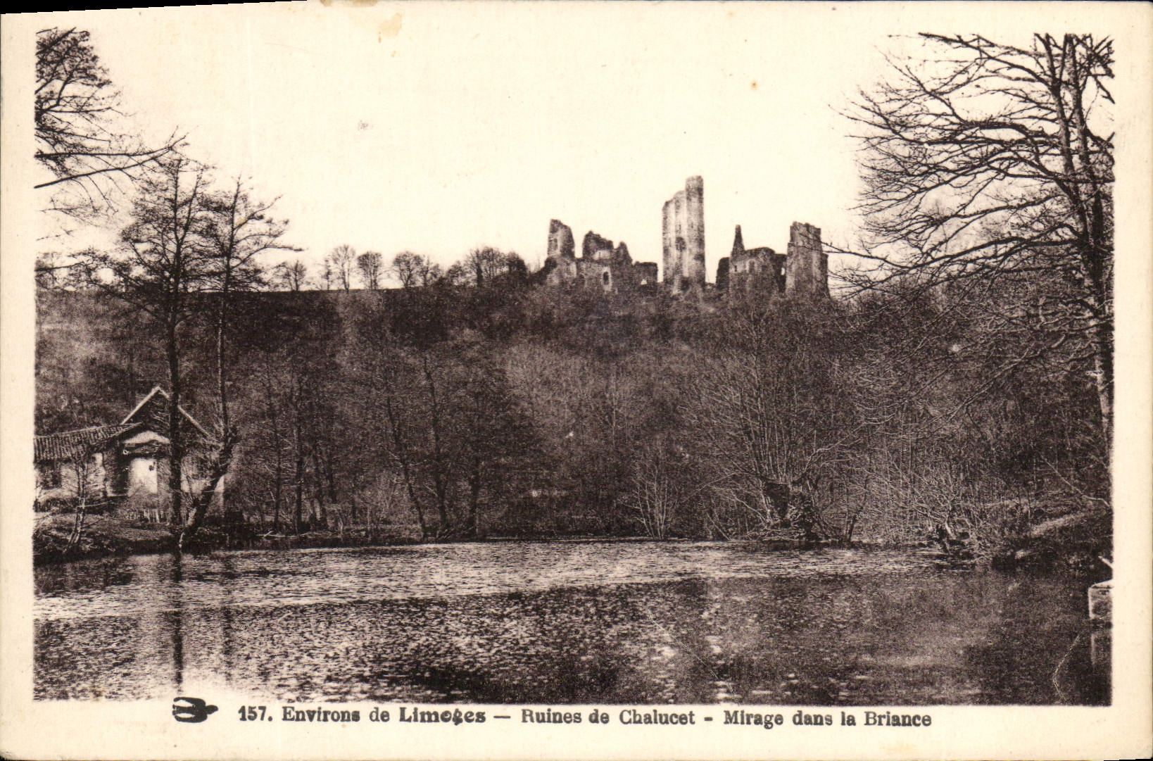 CPA Environs de Limoges Ruines de Chalucet Mirage dans la Briance