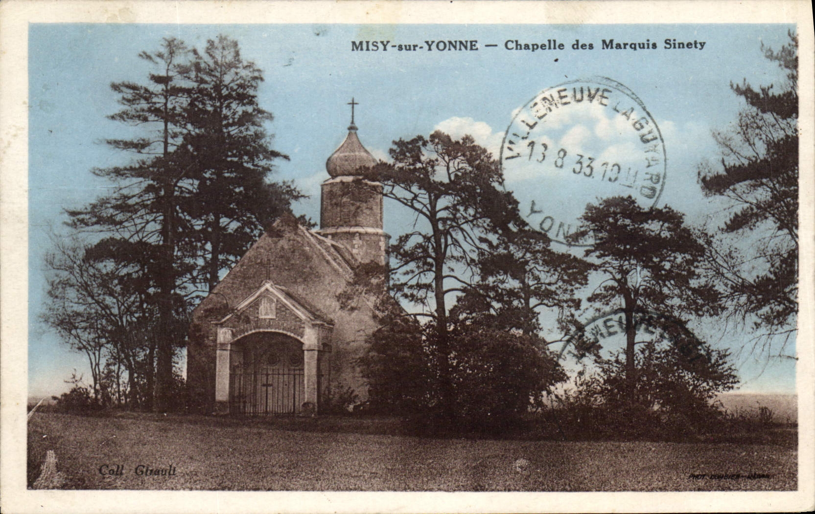 CPA Misy sur Yonne Chapelle des Marquis Sinety