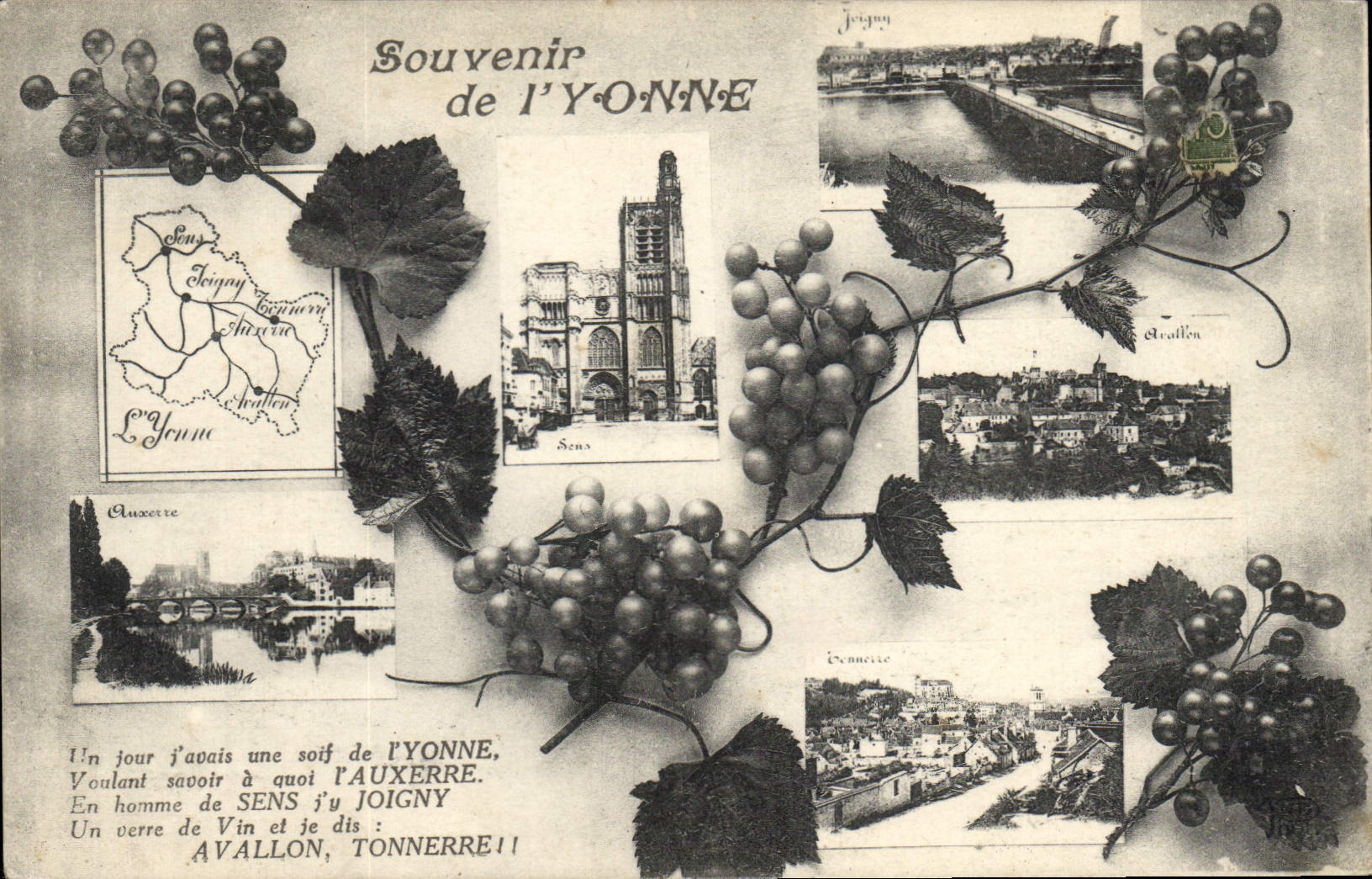 CPA Souvenir de l'Yonne