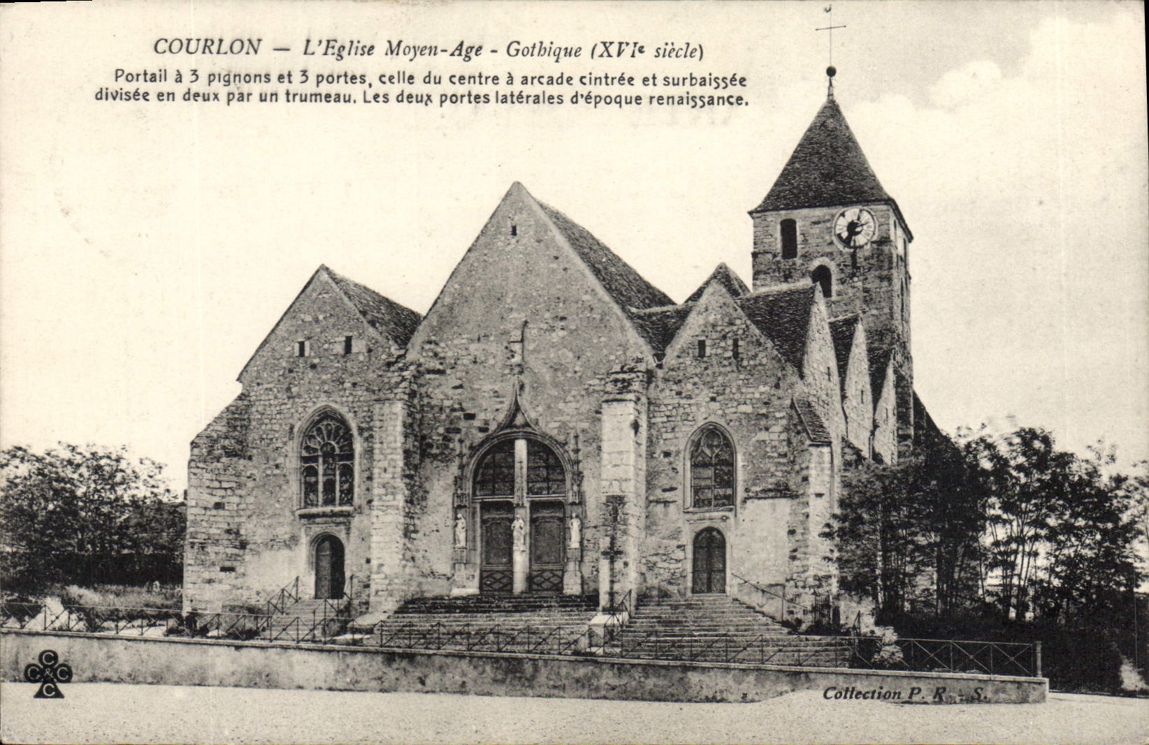 CPA Courlon L'Eglise Moyen Age Gothique