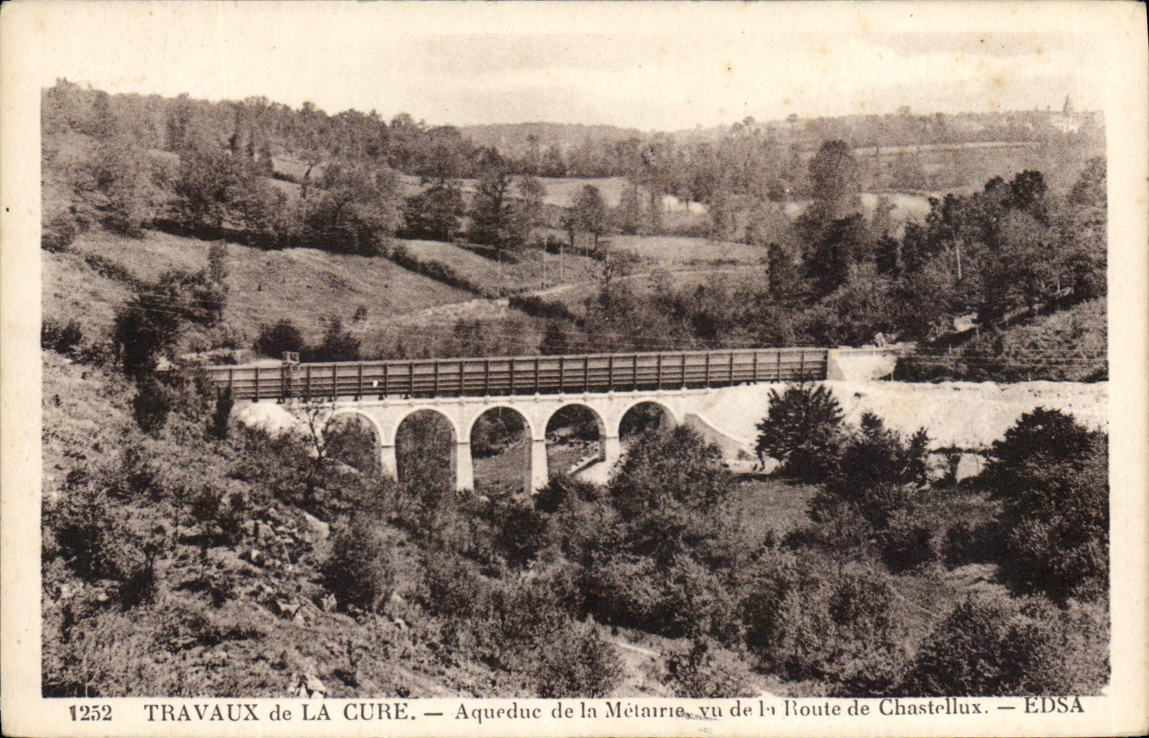 CPA Travaux de la Cure Aqueduc de la Metairio