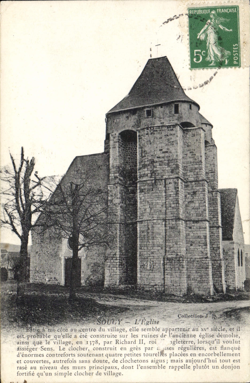 CPA Soucy L'Eglise