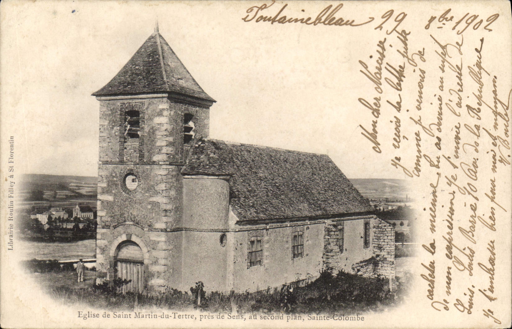 CPA Eglise de Saint Martin de Tertre Pres de Sens