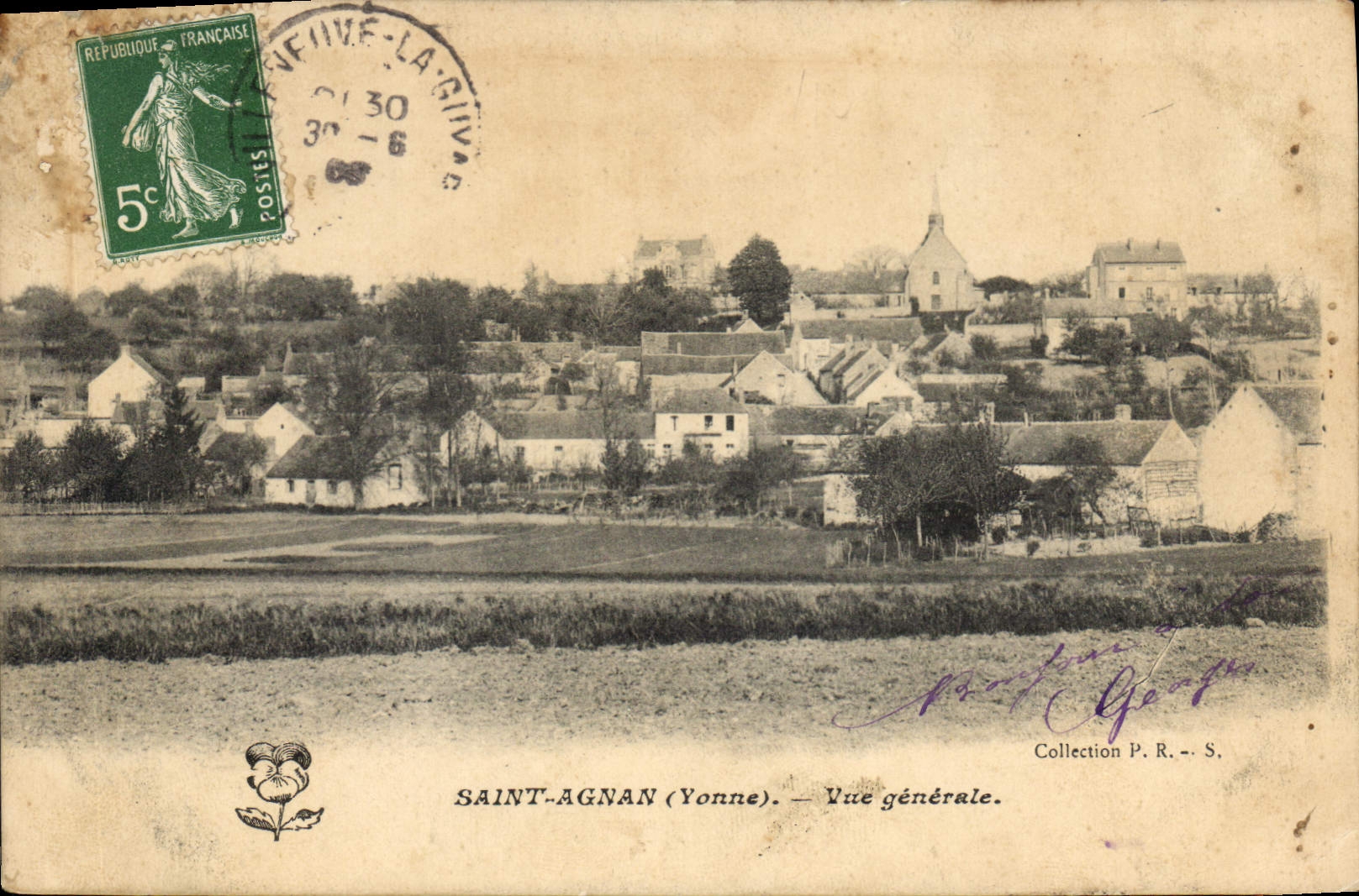 CPA Saint Agnan (Yonne) Vue generale