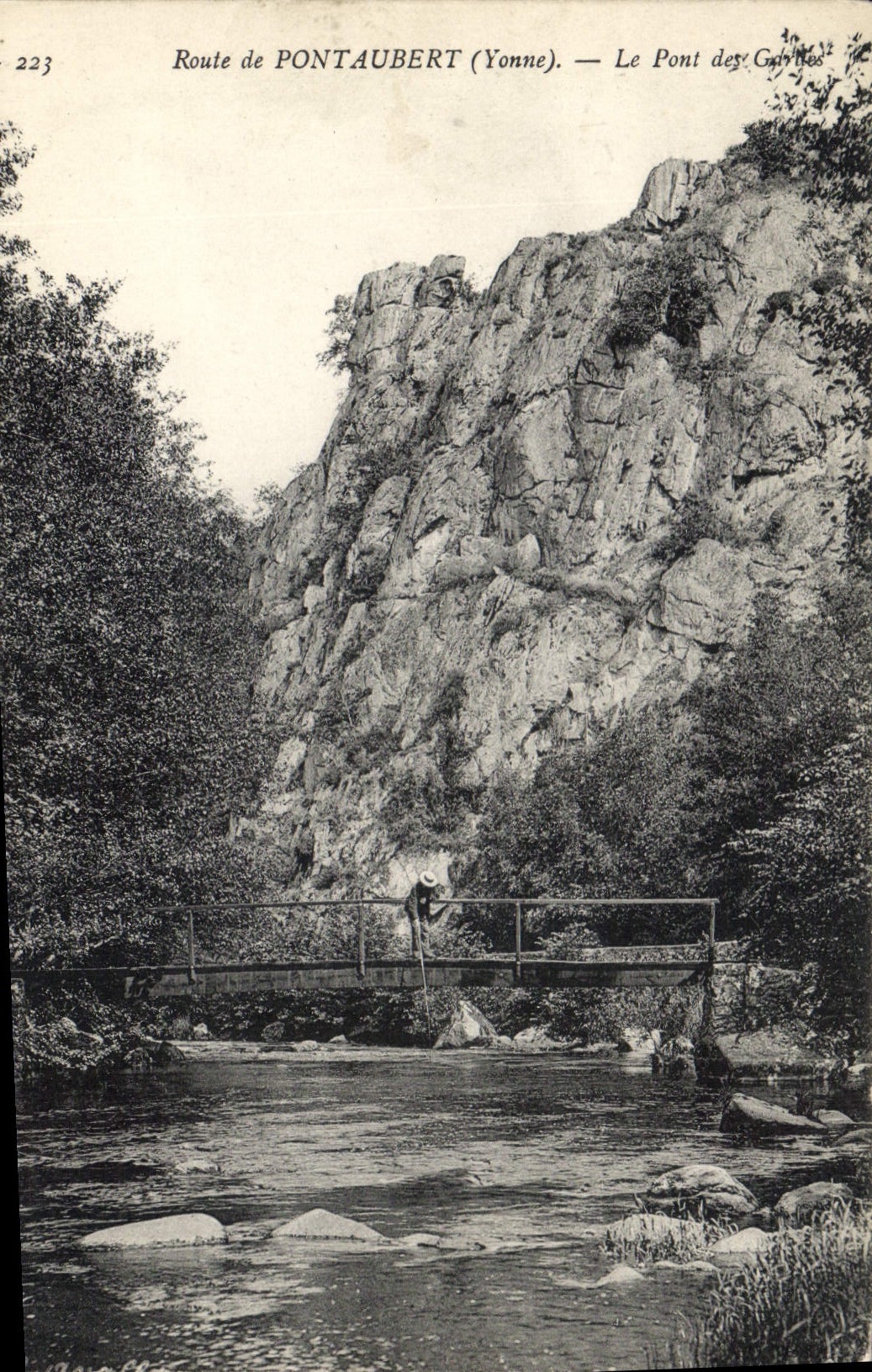 CPA Route de Pontaubert (Yonne) Le Pont des Grilles