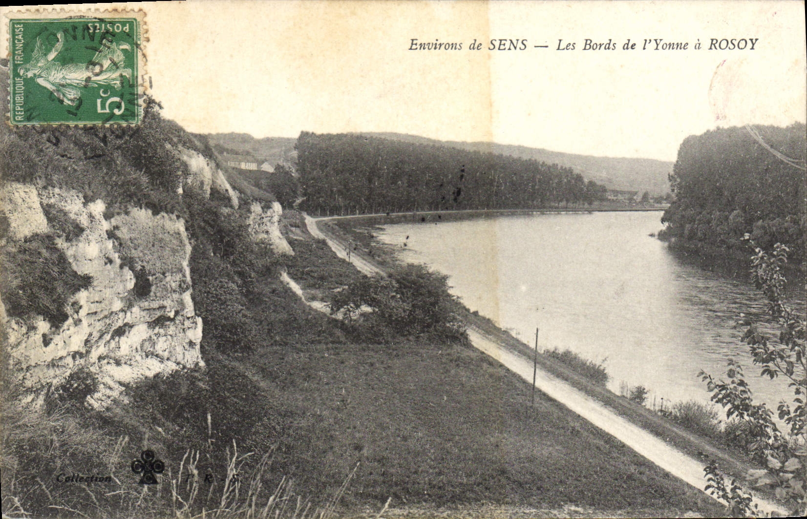 CPA Environs de Sens Les Bors de l'Yonne a Rosoy