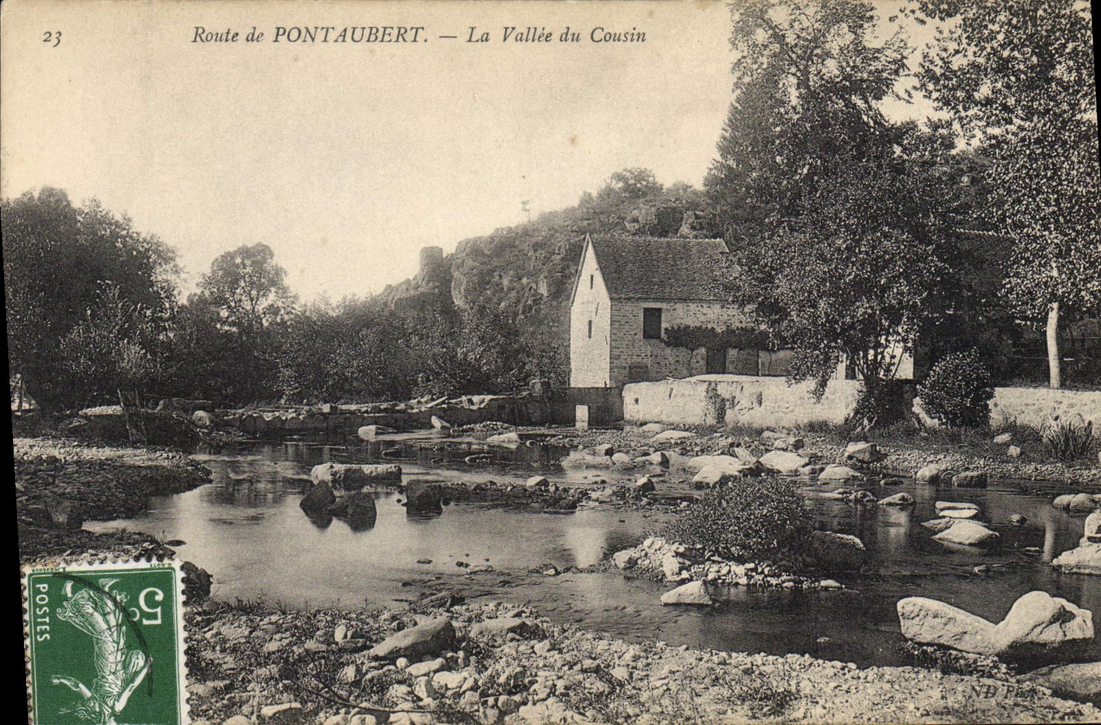 CPA Route de Pontaubert La Vallee du Cousin 