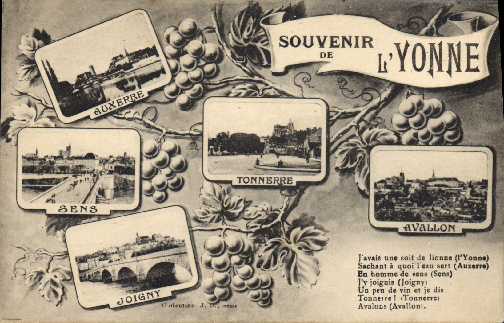 CPA Souvenir de l'Yonne 