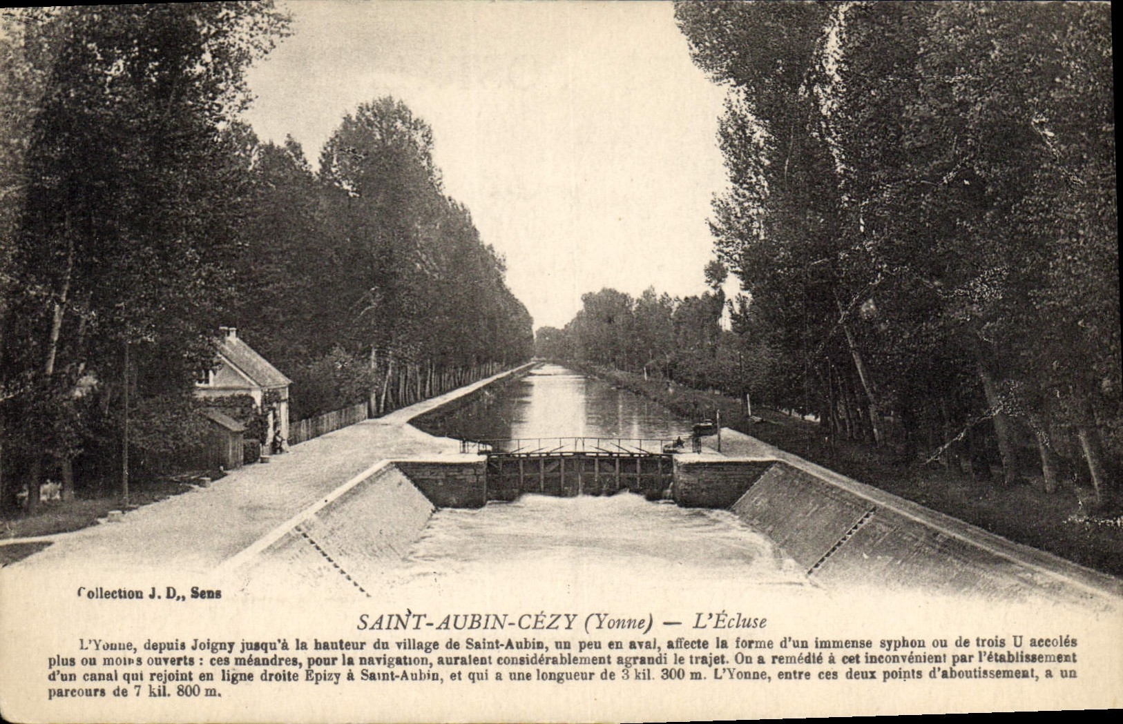 CPA Saint Aubin Cezy Yonne L'Ecluse 