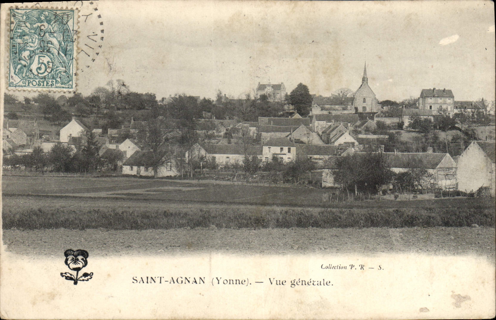 CPA Saint Agnan Yonne Vue generale 
