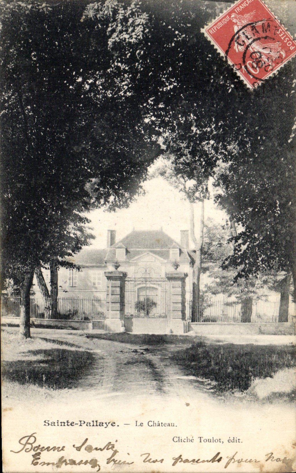 CPA Sainte Pallaye Le Chateau 