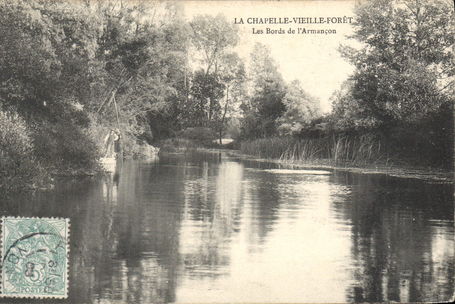 CPA La Chapelle Vieille Foret Les Bords de l'Armancon 