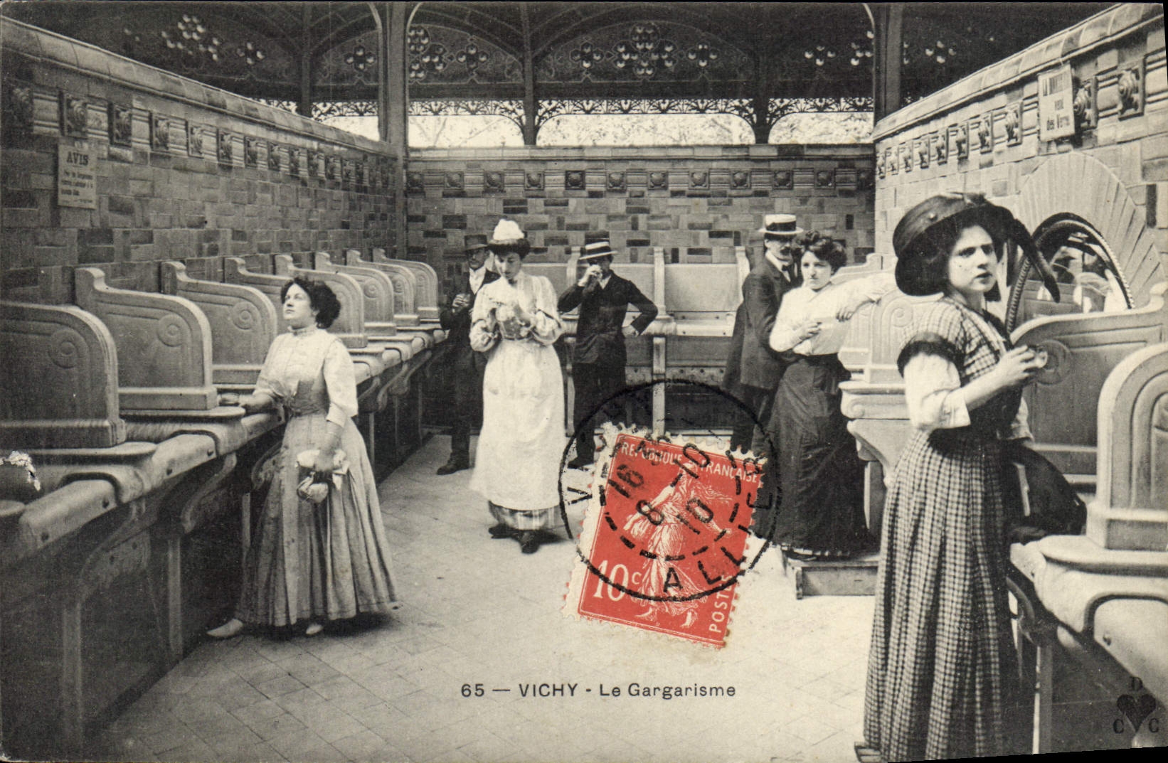CPA Vichy Le Gargarisme 