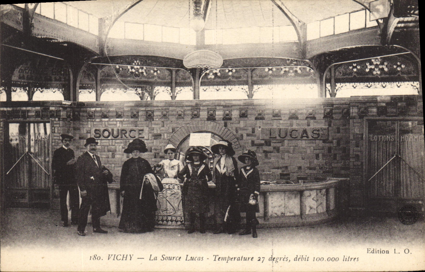CPA Vichy La Source Lucas Temperature 27 degres 
