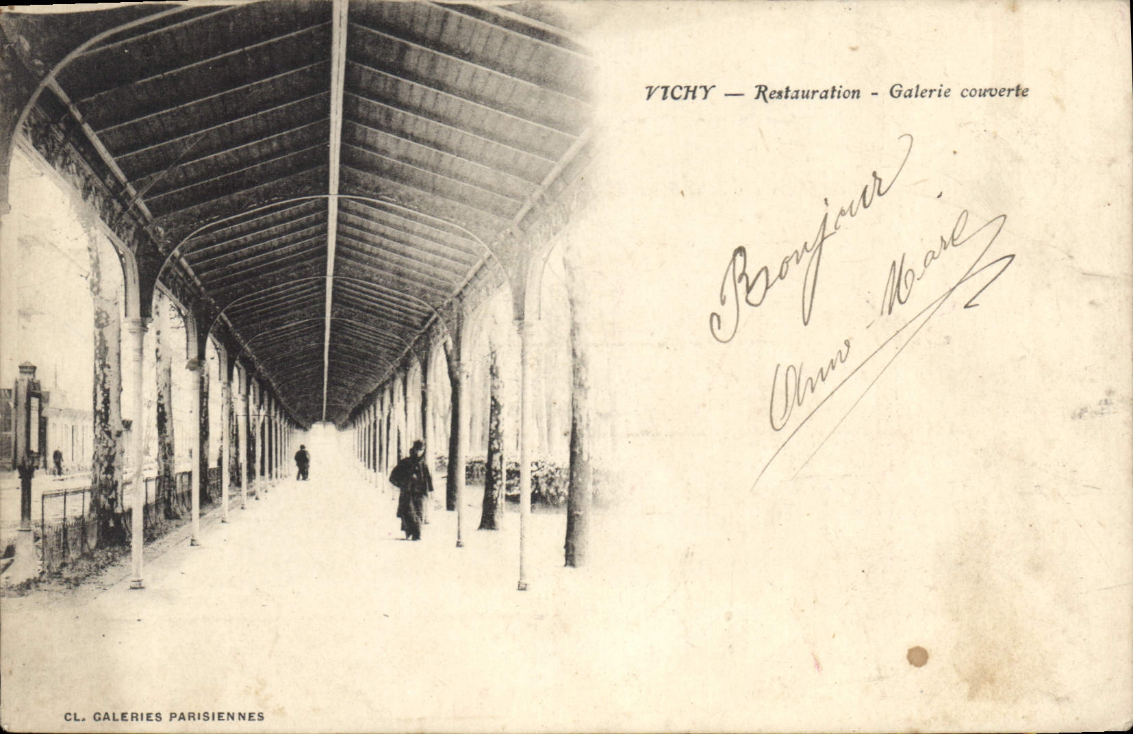 CPA Vichy Restauration Galerie Couverte 