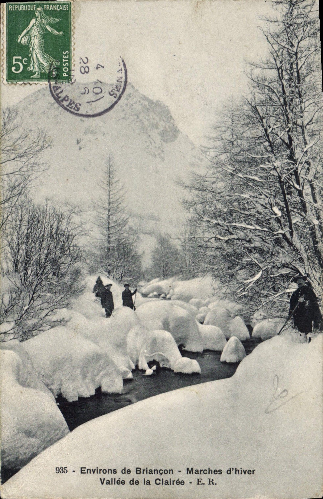 CPA Environs de Briancon Marches d'hiver Vallee de la Clairee 