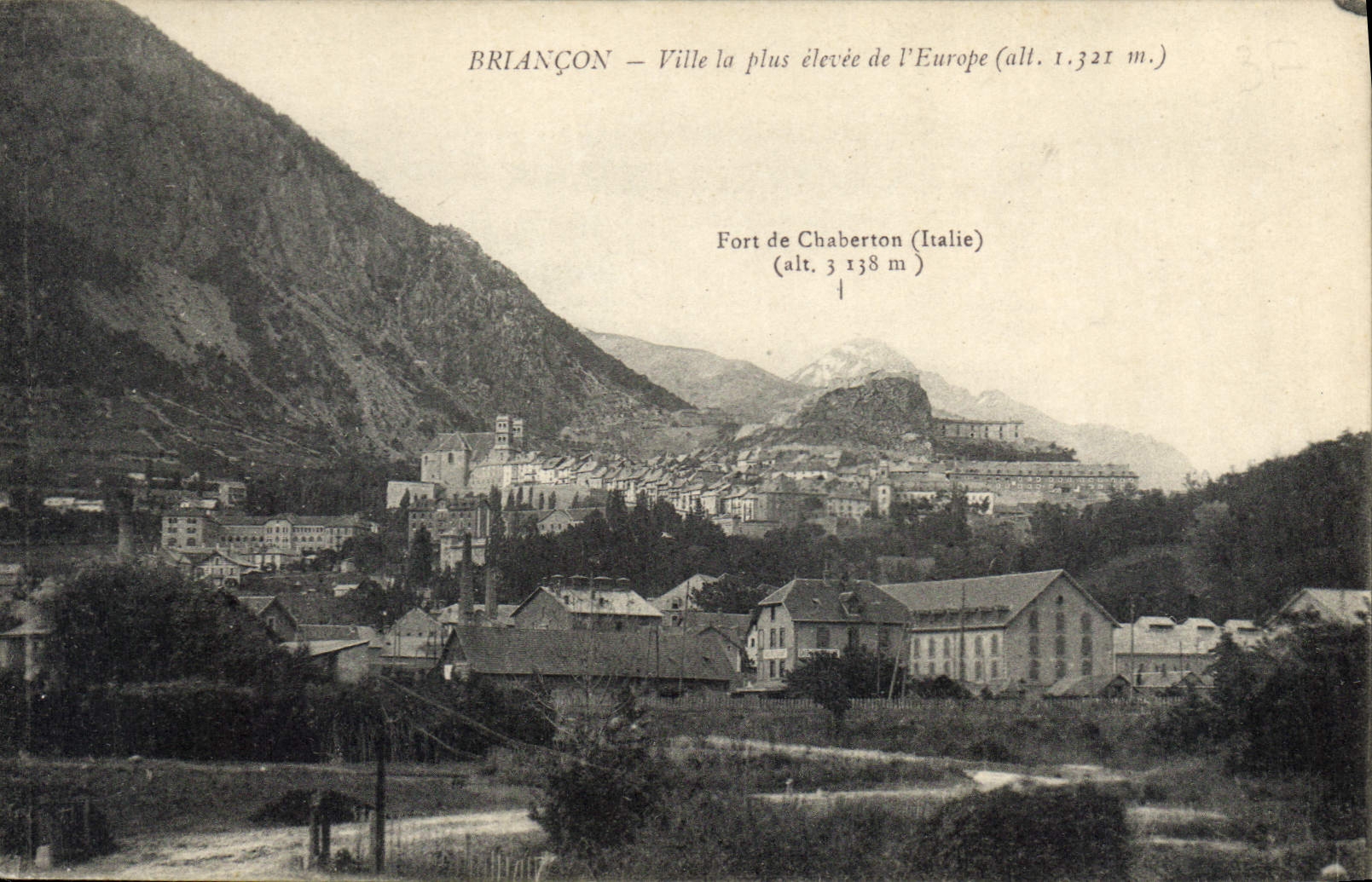 CPA Briancon Ville la plus elevee de l'Europe