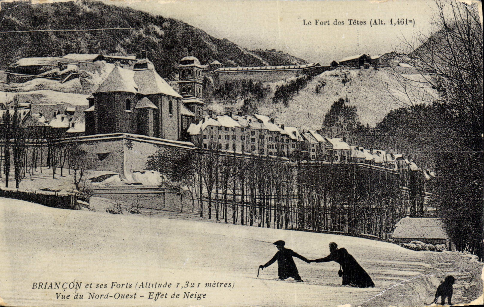 CPA Briancon et ses Forts Vue du Nord Ouest Effet de Neige 