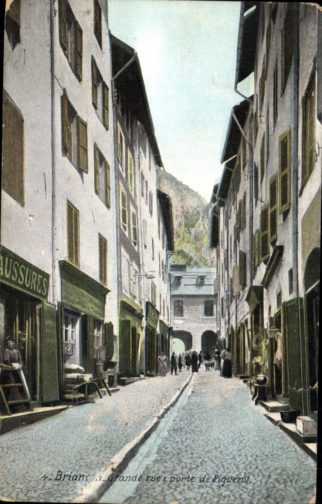 CPA Briancon Grande rue porte de Piguerol 