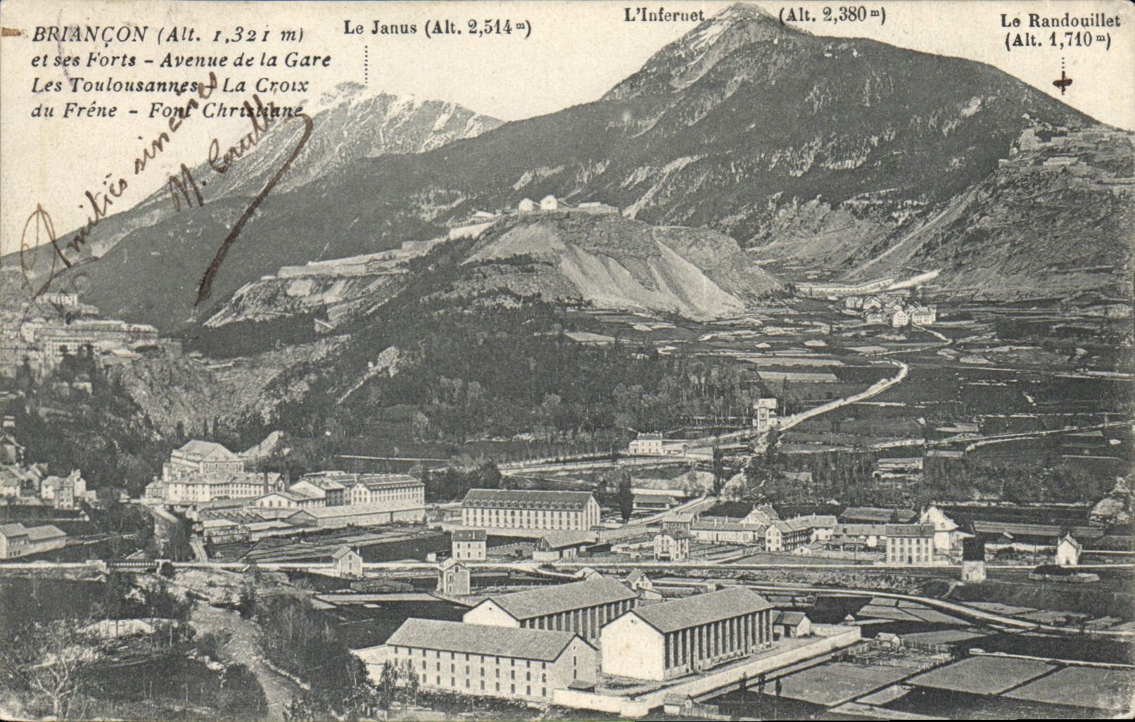 CPA Briancon et ses Forts Avenue de la Gare 
