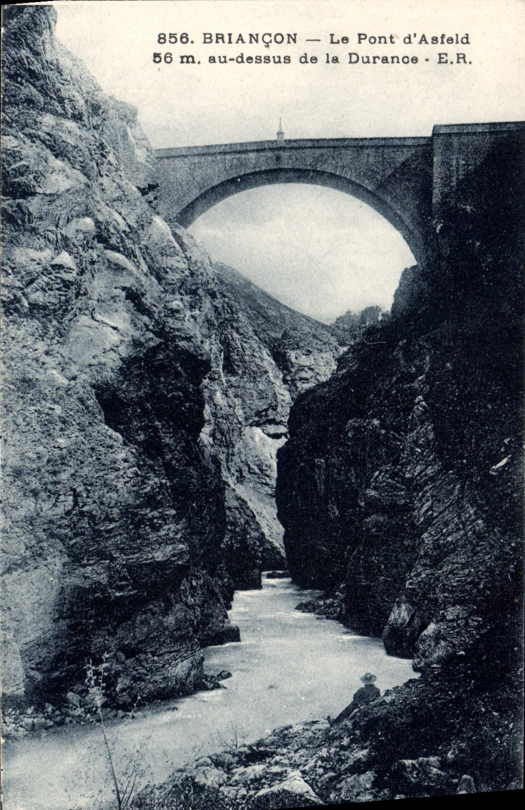 CPA Briancon Le Pont d'Asfeld au dessus de la Durance