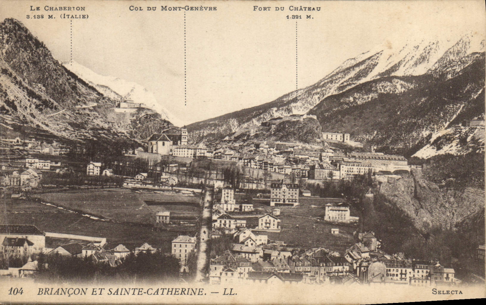 CPA Briancon et Sainte Catherine 