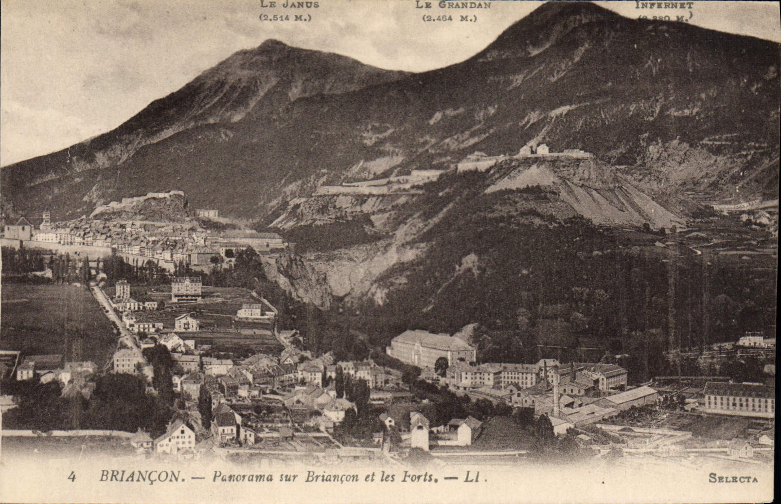 CPA Briancon Panorama sur Briancon et les Forts