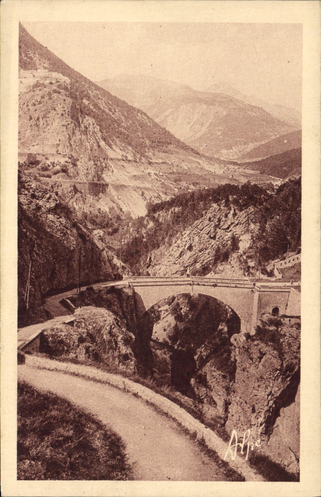 CPA Briancon Pont d'Asfeld 