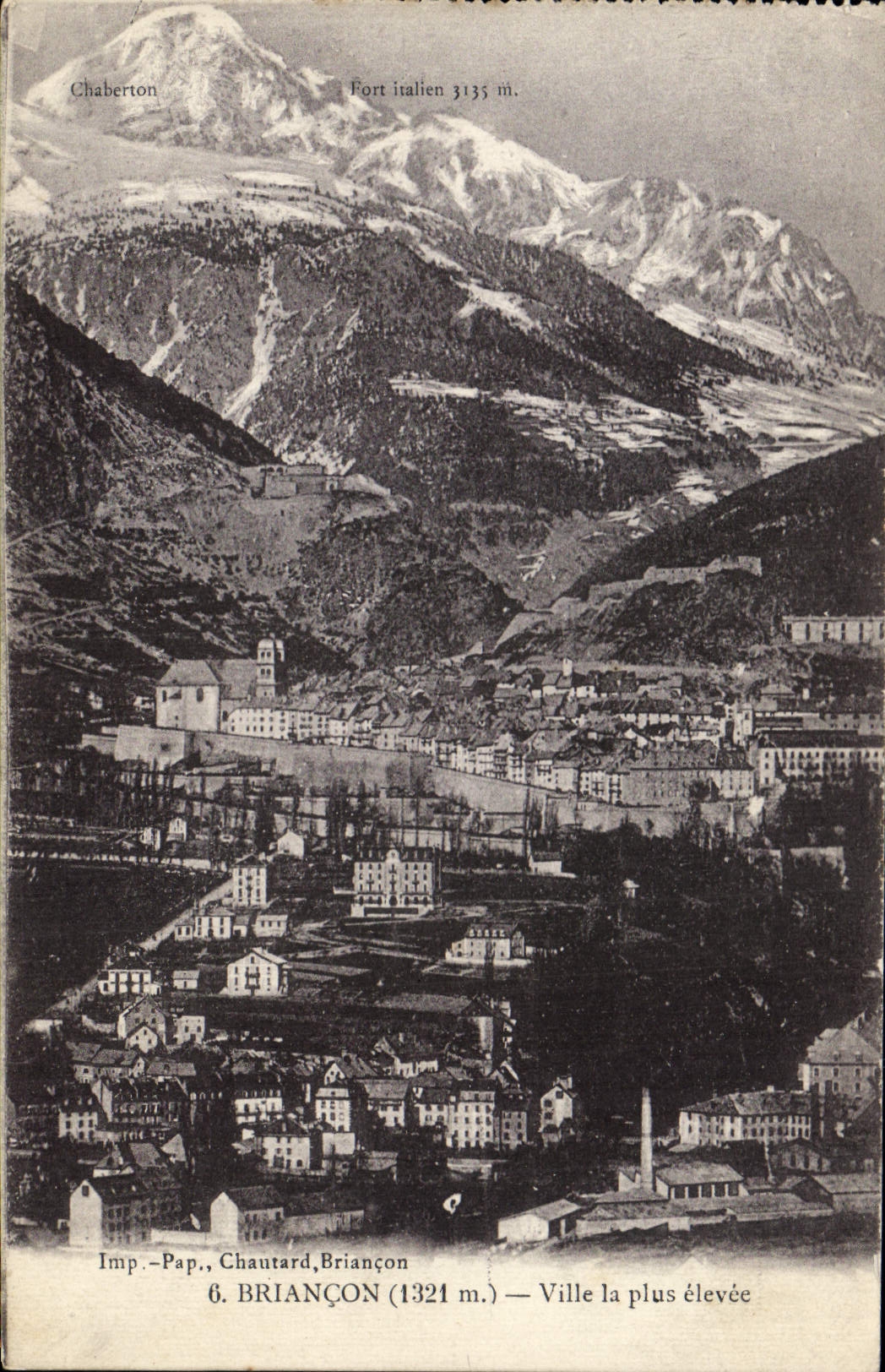 CPA Briancon Ville la plus elevee 