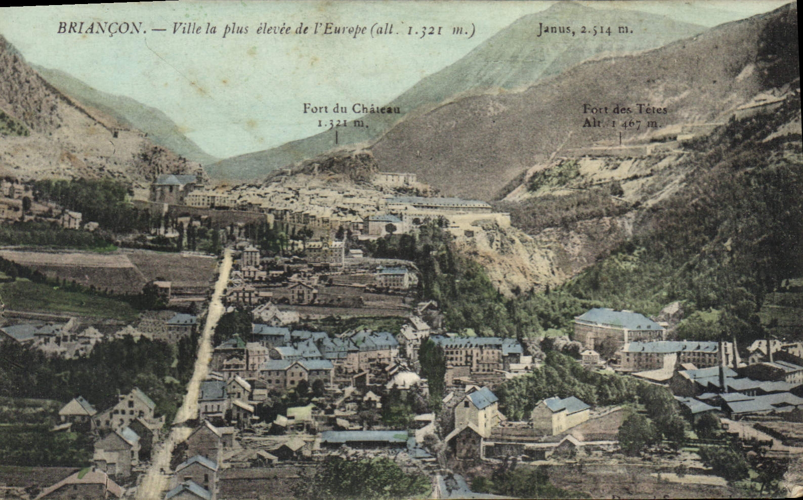 CPA Briancon Ville la plus elevee de l'Europe