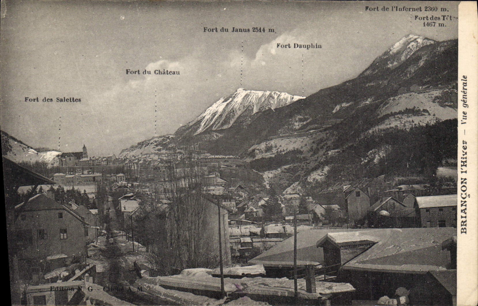 CPA Briancon l'Hiver Vue generale 