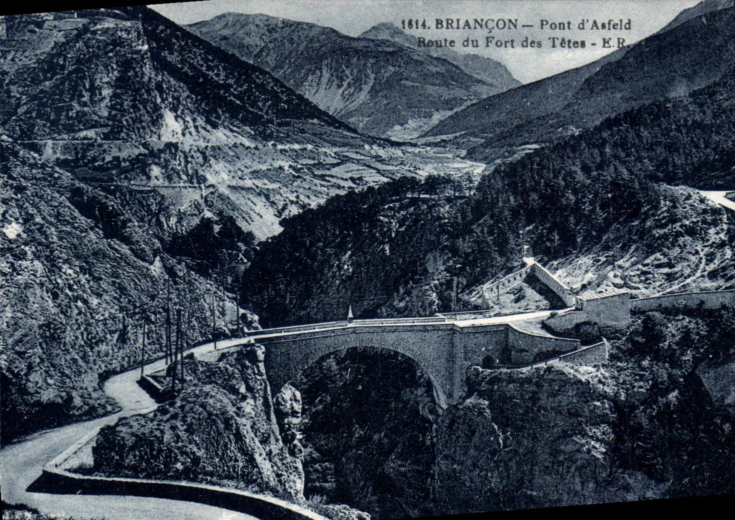 CPA Briancon Pont d'Asfeld Route du Fort des Tetes 