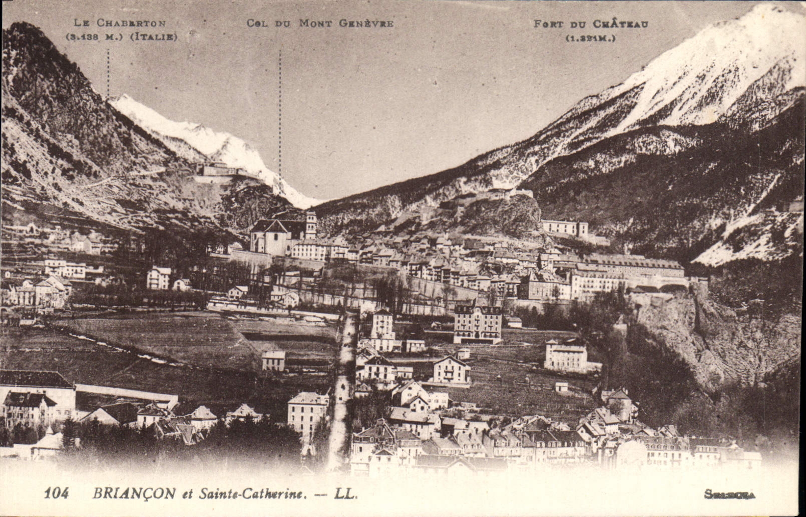 CPA Briancon et Sainte Catherine 