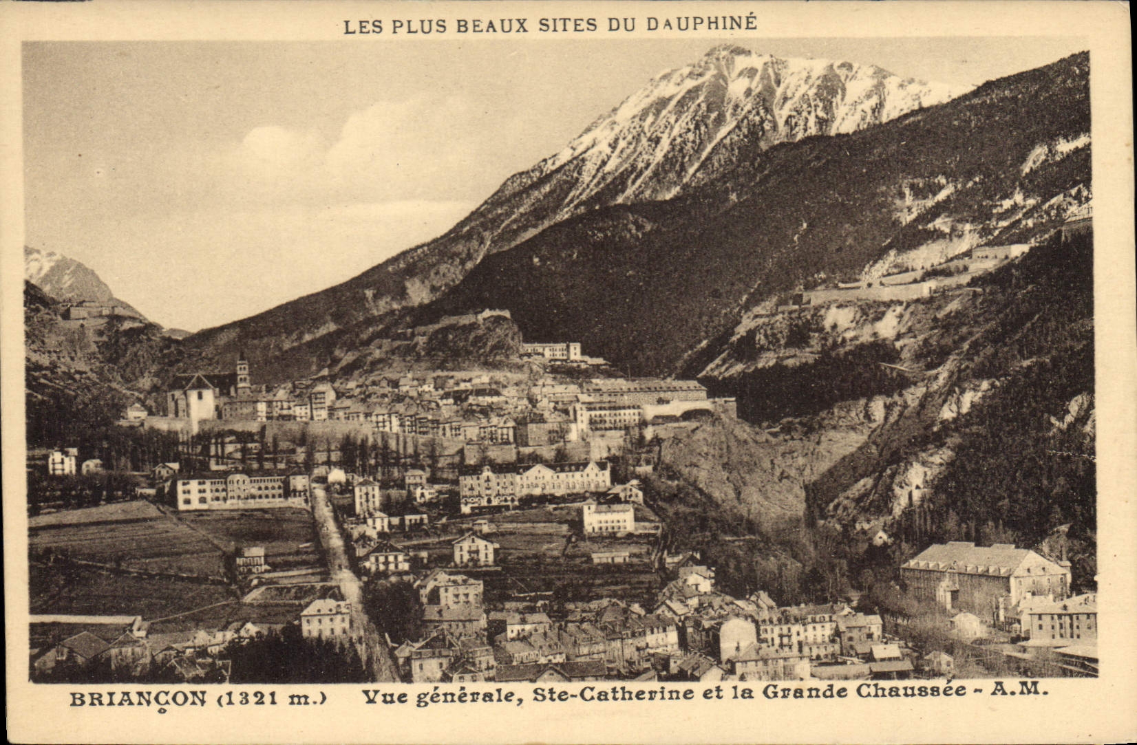 CPA Briancon Vue generale Ste Catherine et la Grande Chaussee