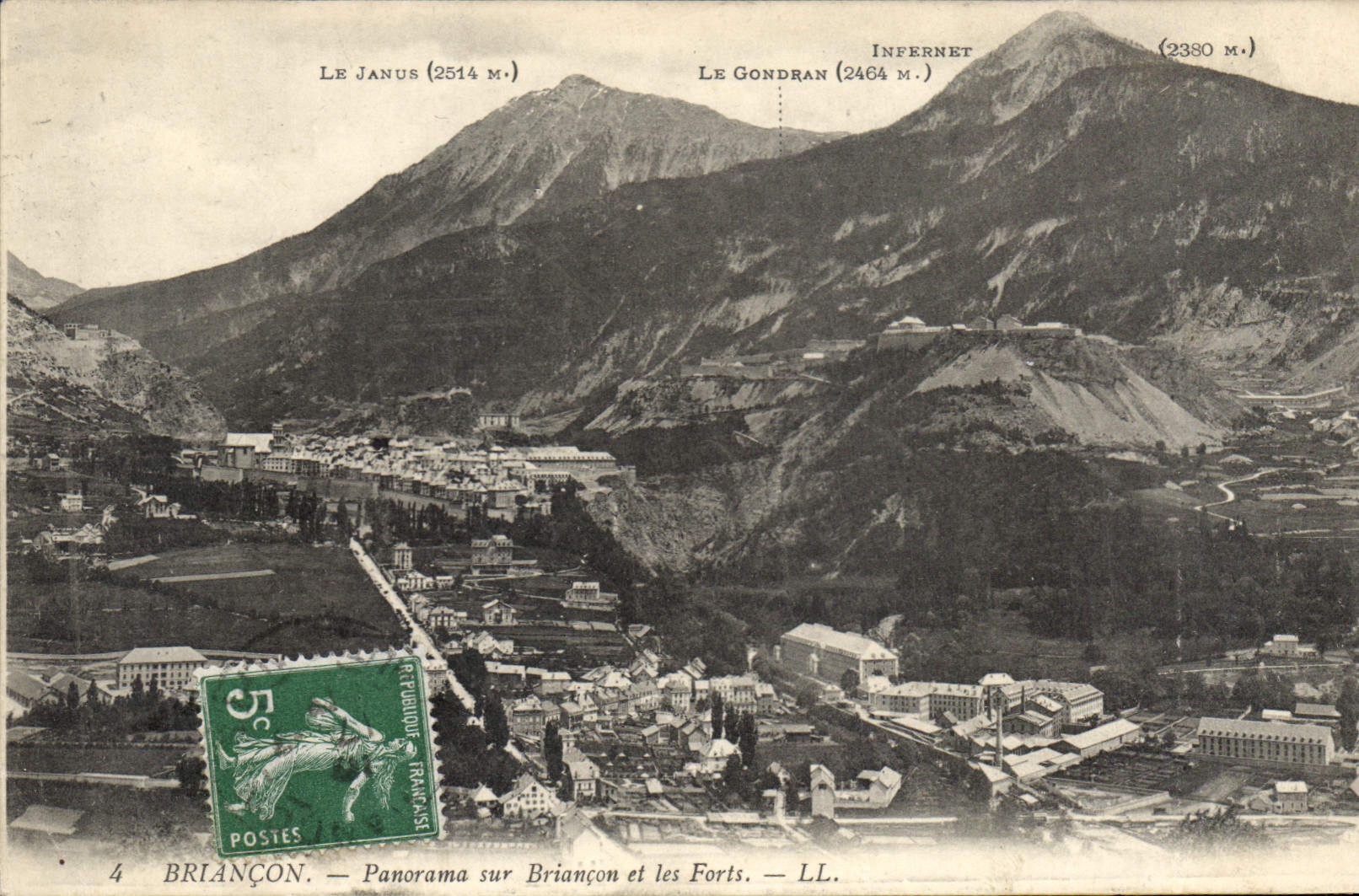 CPA Briancon Panorama sur Briancon et les Forts