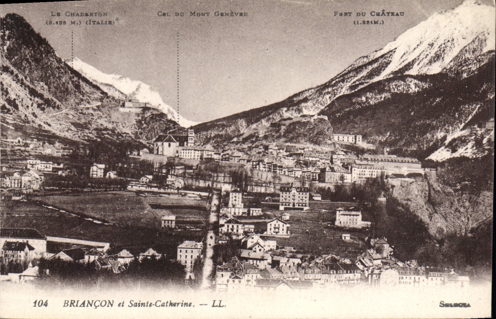 CPA Briancon et Sainte Catherine 