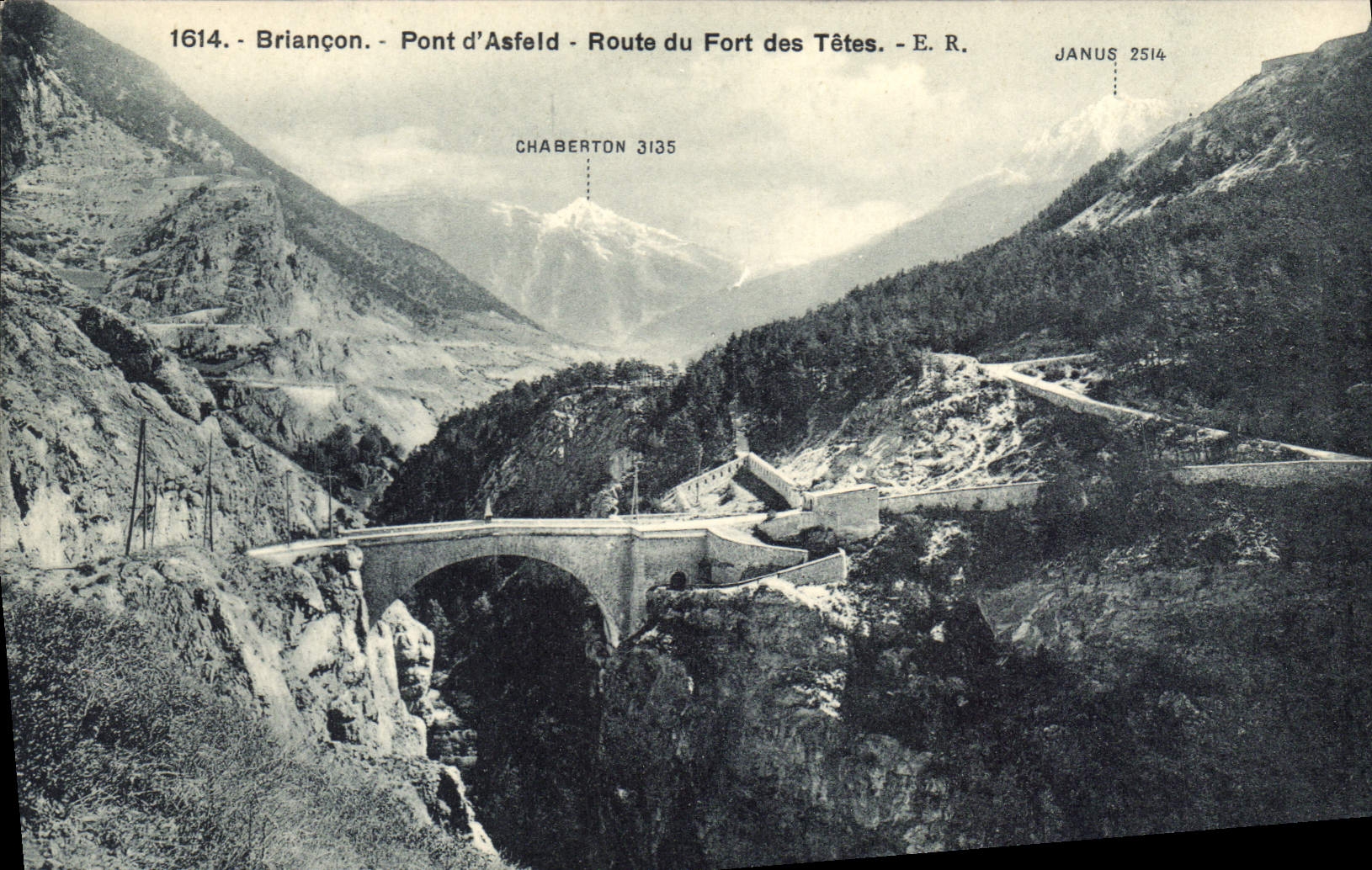 CPA Briancon Pont d'Asfeld Route du Fort des Tetes